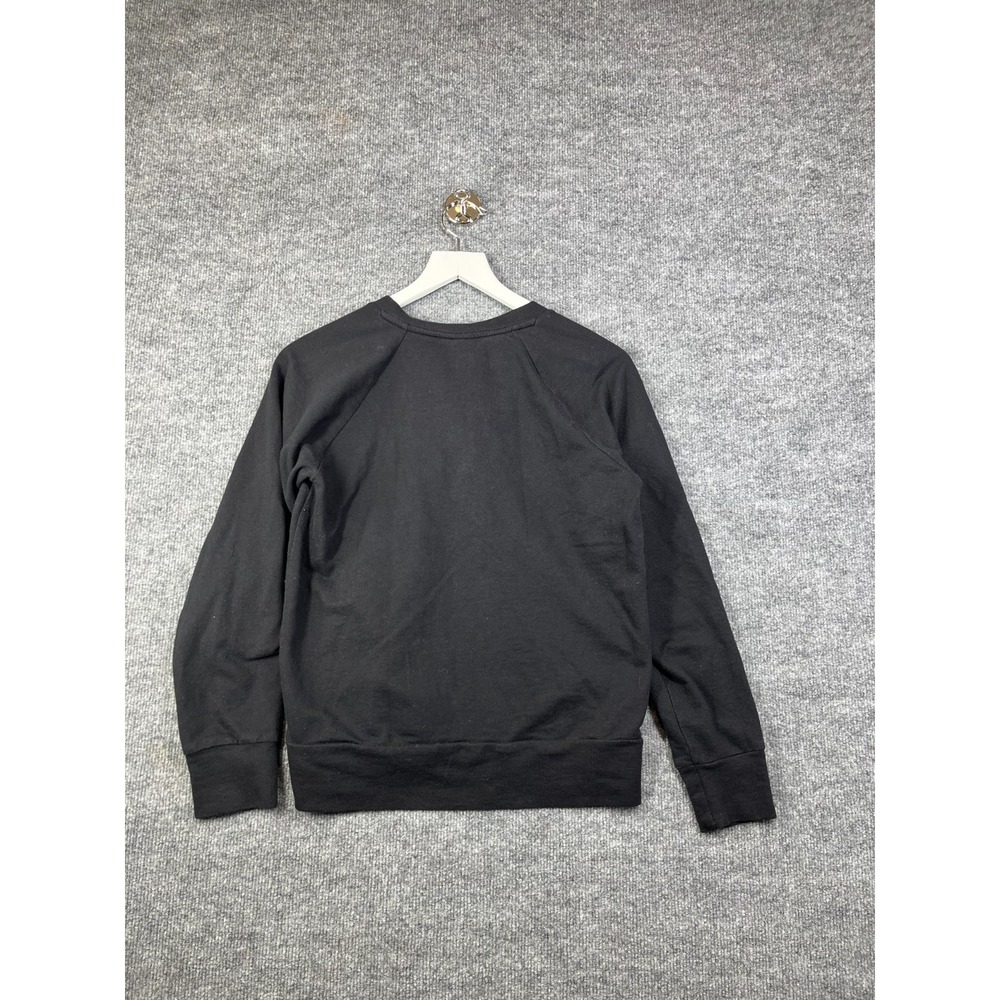 A.N.A Sweatshirt Womens Small Black Lace up French Terry Long Sleeve Warm Cozy - Picture 2 of 12